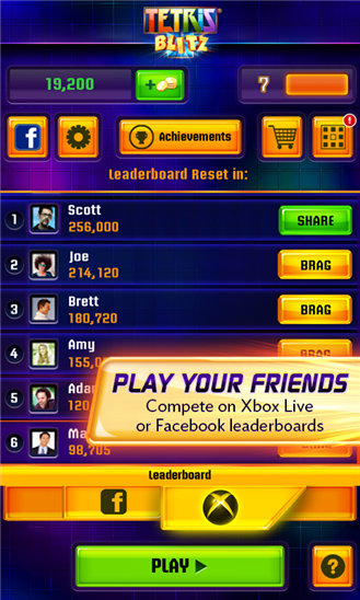 Tetris Blitz for Windows Phone in 2013