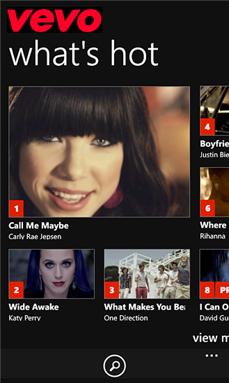 VEVO for Windows Phone in 2013 – What's hot