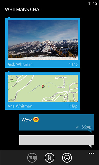WhatsApp for Windows Phone in 2013 – Chat