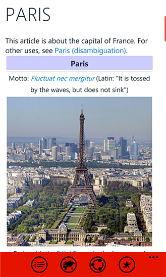 Wikipedia for Windows Phone in 2013 – Paris