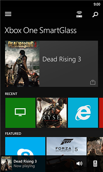 Xbox One SmartGlass for Windows Phone in 2013