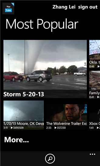 YouTube HD for Windows Phone in 2013 – Most popular