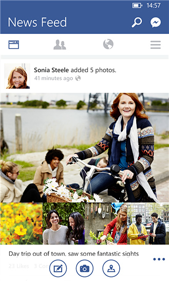 Facebook for Windows Phone in 2014 – News Feed