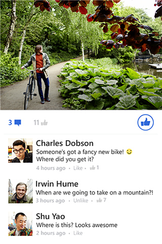 Facebook for Windows Phone in 2014