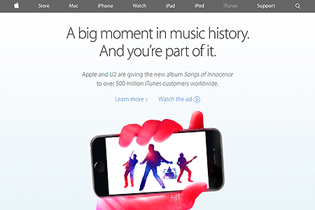 iTunes website in 2014