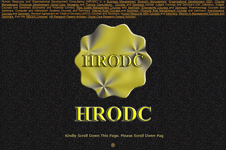 HRODC website in 2005