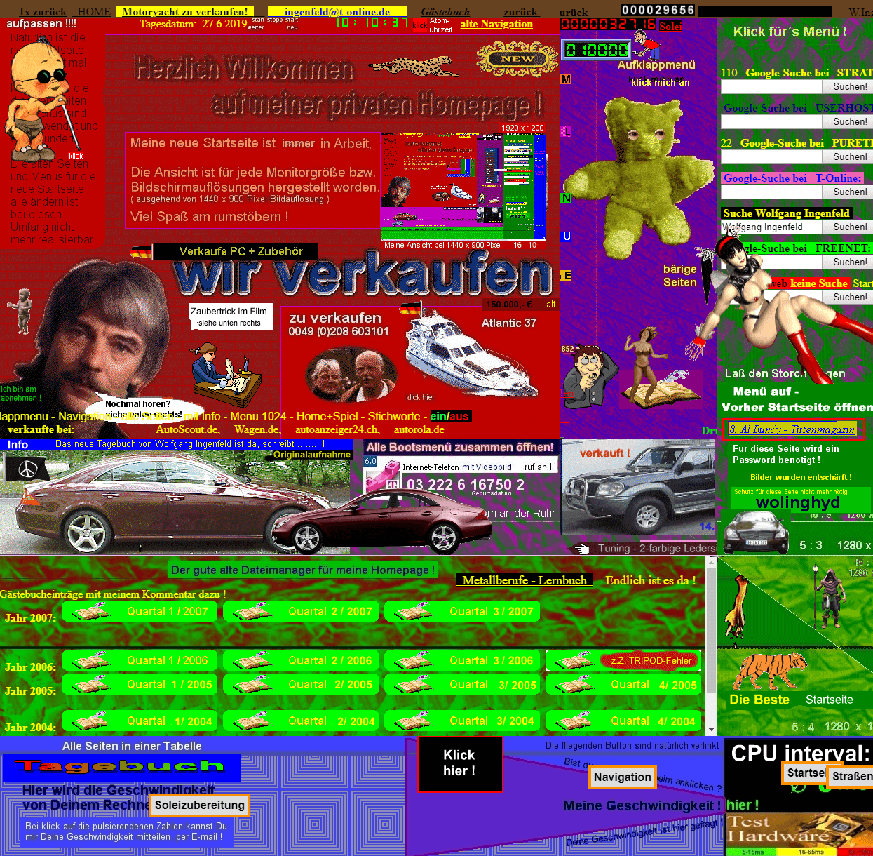 Ingenfeld website in 2006