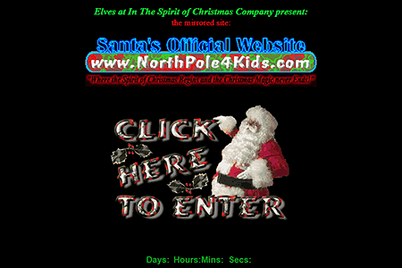 Santa’s Official Website in 2000