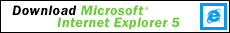 Microsoft Internet Explorer 5.0 banner 1999