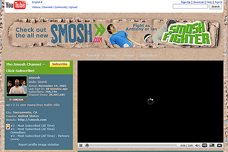 Smosh YouTube Channel in 2009