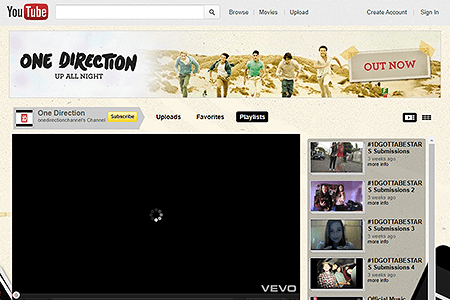 One Direction YouTube Channel in 2011