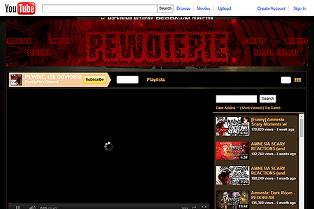 PewDiePie YouTube Channel in 2011