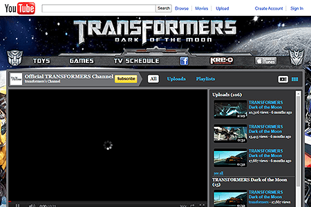 Transformers YouTube Channel in 2011