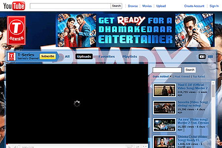 T-Series YouTube Channel in 2011