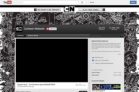 Cartoon Network YouTube Channel in 2012