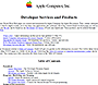 Apple website in 1995 – Apple Developer Services and Products
