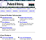 Cisco website in 1996 – Products & Ordering