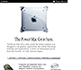 Apple website in 1999 – 	The Power Mac G4