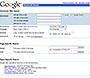 Google website in 2001 – Advanced Search