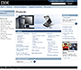 IBM website in 2004 – Products
