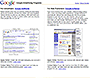 Google website in 2005 – Google Advertising