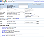 Google website in 2006 – Google Advanced Search