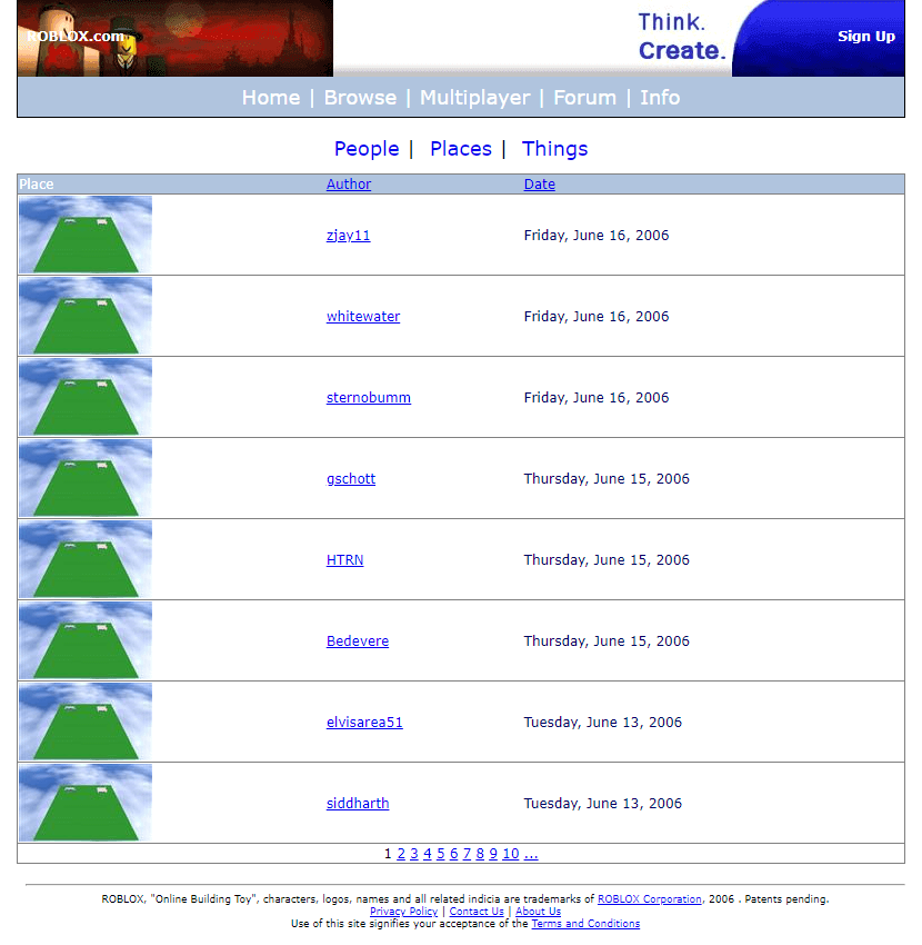 Roblox in 2015 - Web Design Museum