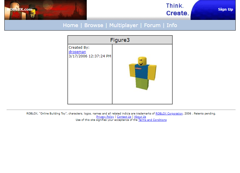 Roblox in 2006  Roblox, Roblox 2006, Design museum