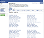 Facebook website in 2008 – Browse by Name