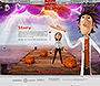 Cloudy with a Chance of Meatballs flash website in 2009 – Story