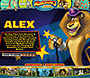 Madagascar 3: Europe's Most Wanted flash website in 2012 – Alex