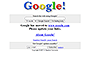 Google homepage in 1998 in December 1998 – Stanford University Version