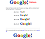 Google Sticker Page in 1999