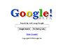 Google homepage in 1999