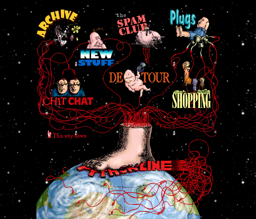 Pythonline website in 2000