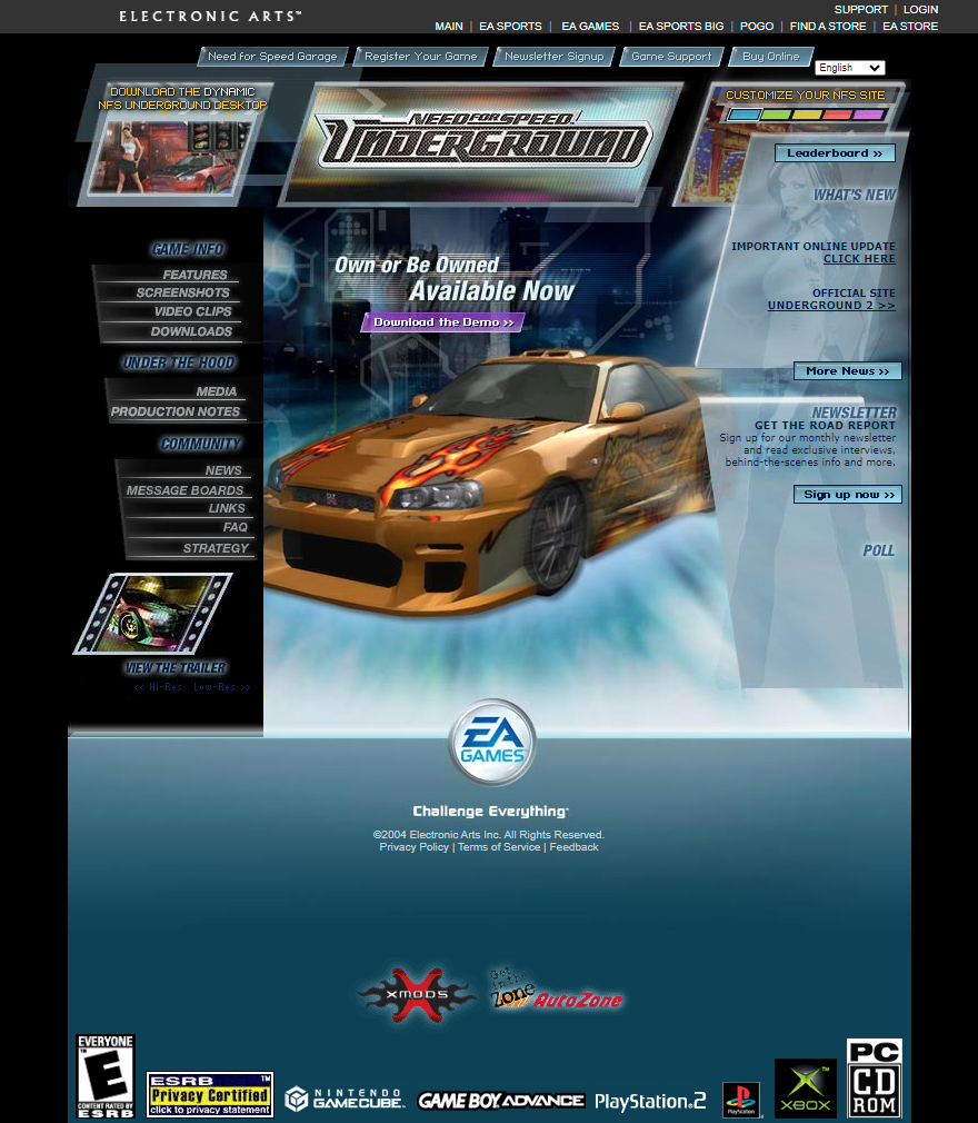 Need for Speed Underground in 2004
