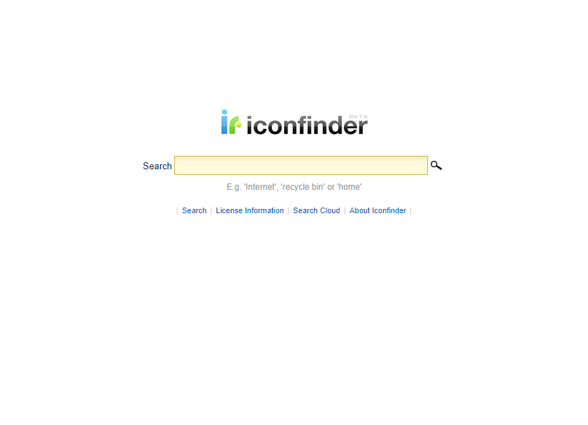 Iconfinder website in 2007