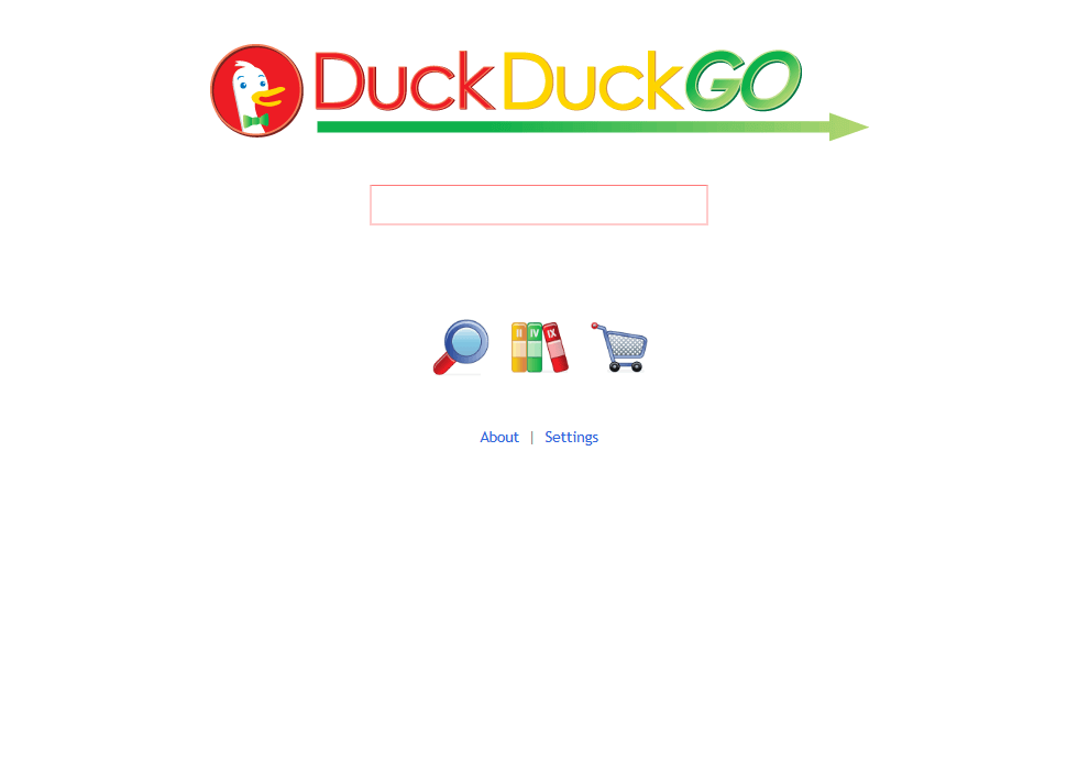 DuckDuckGo website in 2009