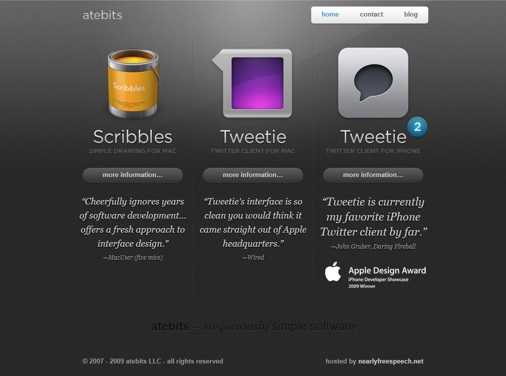 atebits website in 2010