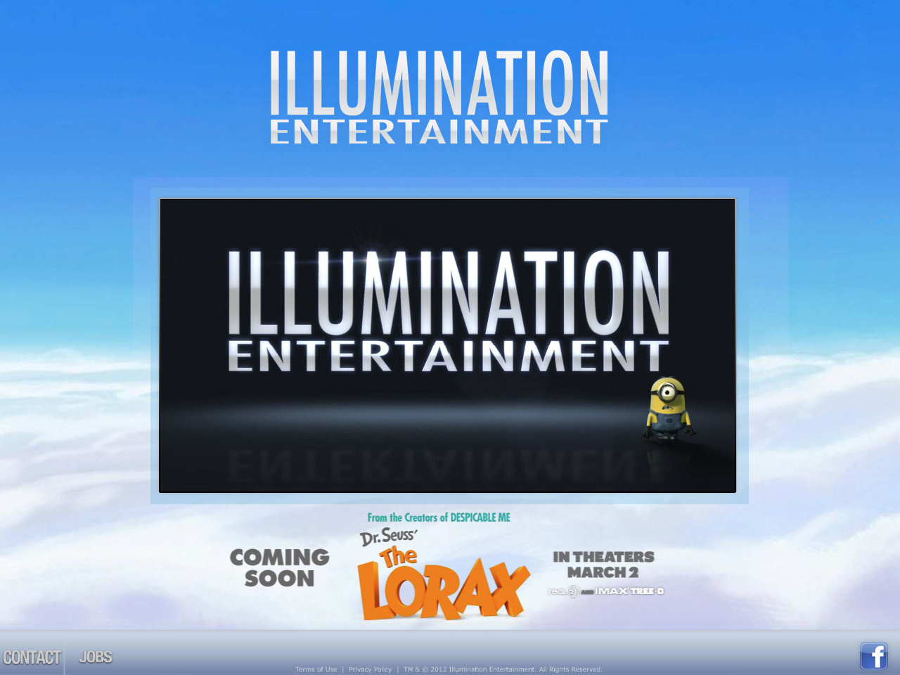 Illumination Entertainment flash website in 2011