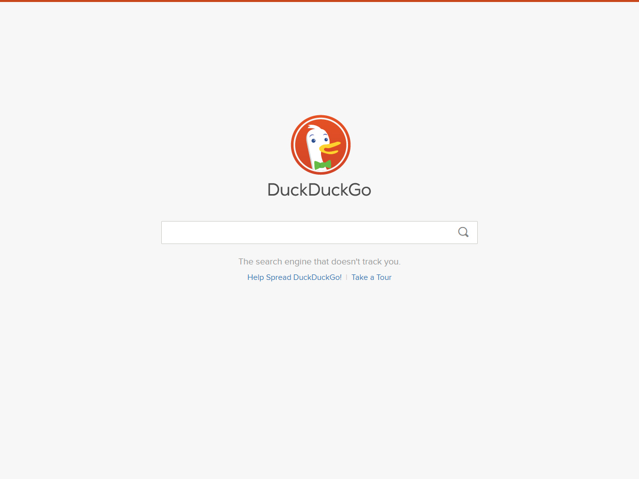 DuckDuckGo website in 2014