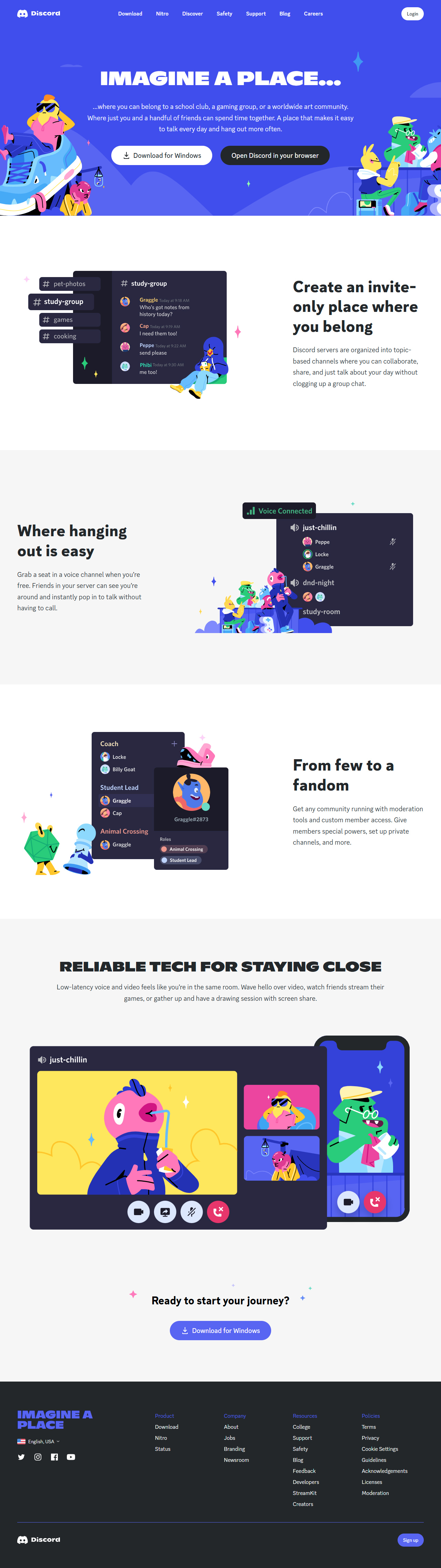 Discord website in 2022