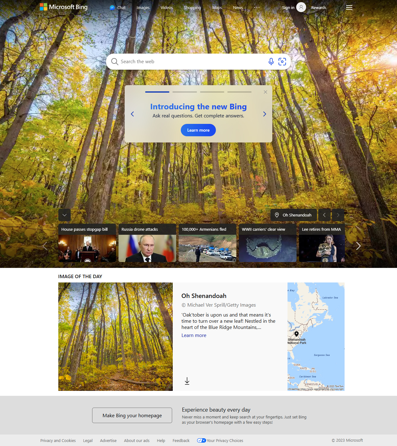 Bing website in 2023