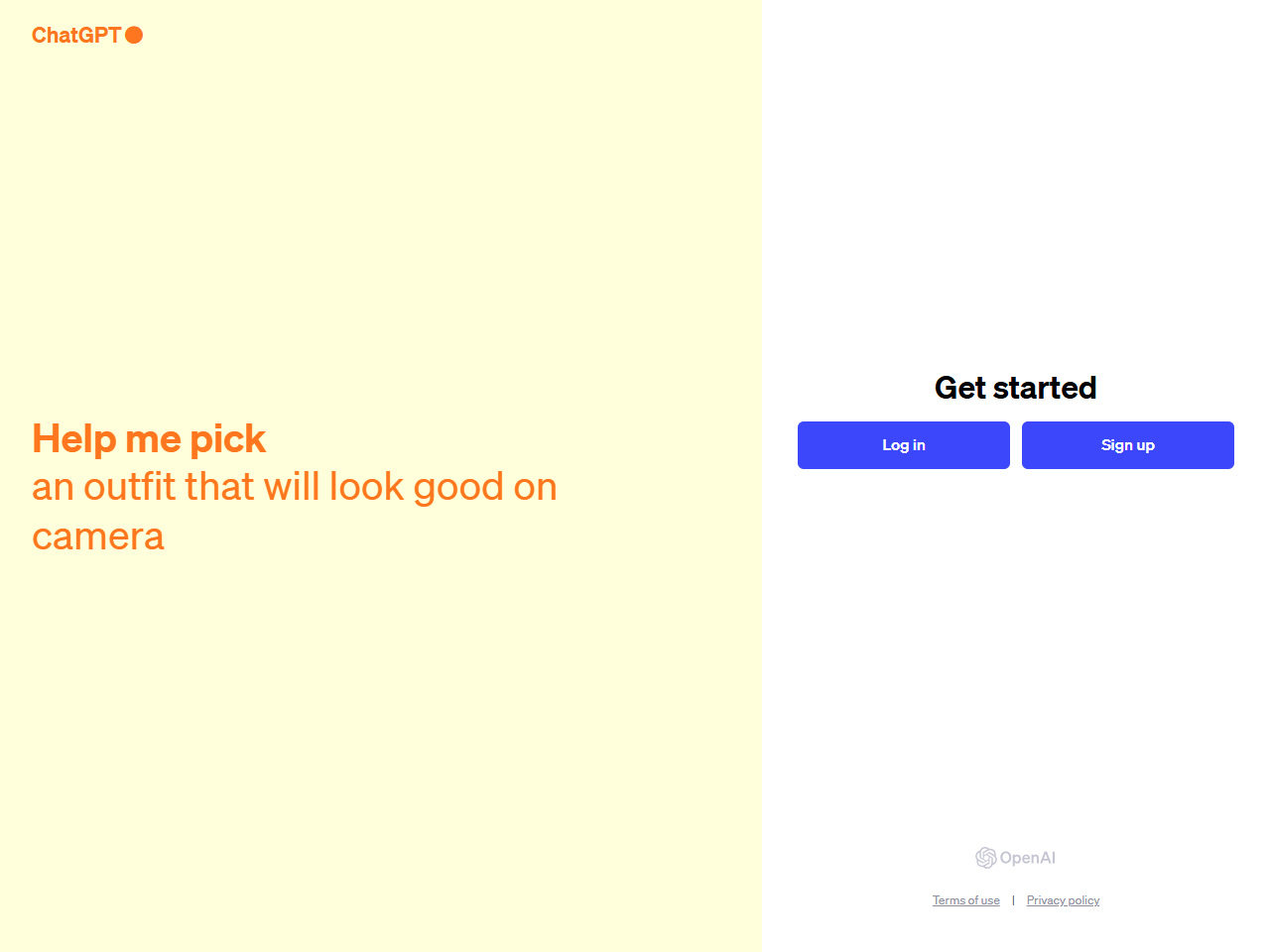ChatGPT website in 2023