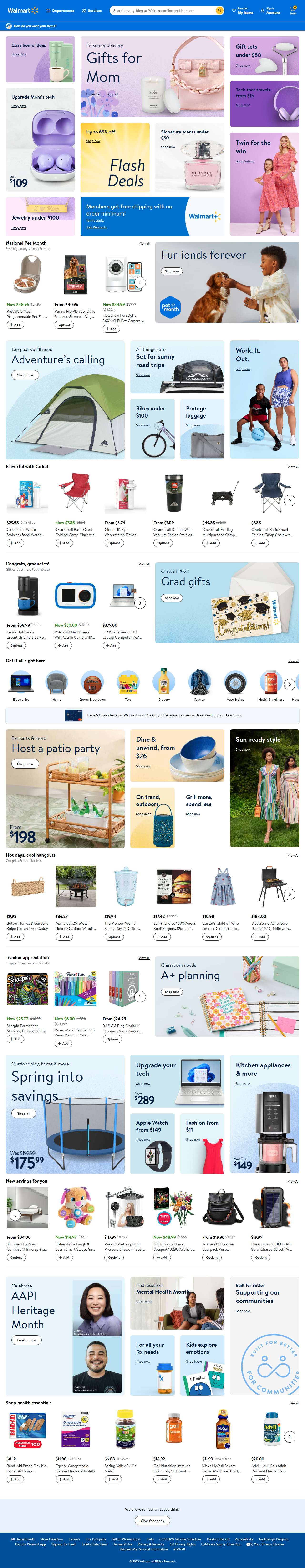 Walmart website in 2023