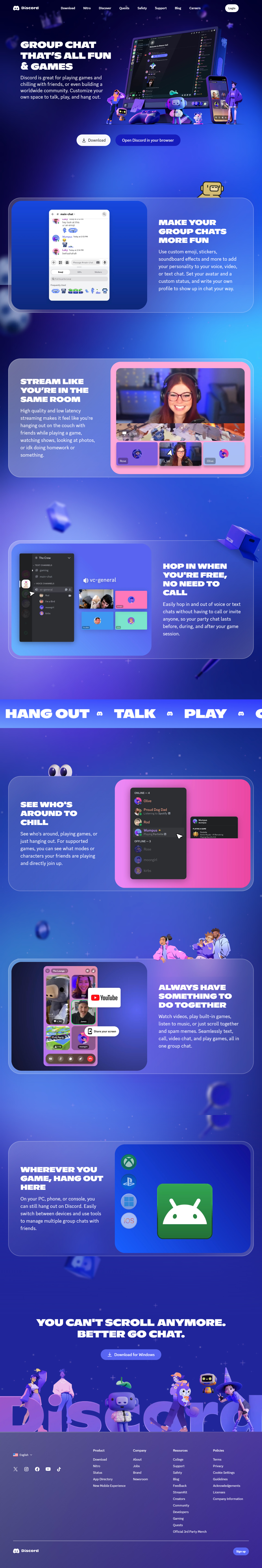 Discord website in 2024