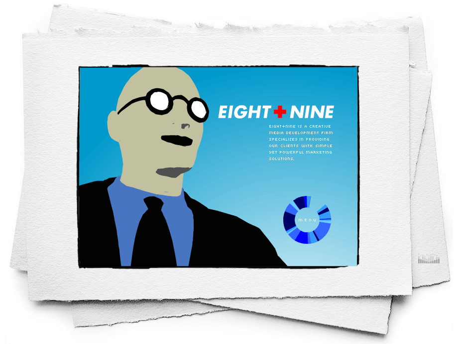 Eight plus Nine flash website in 2002