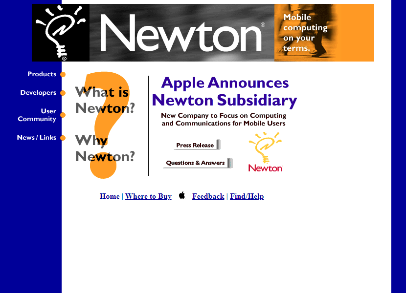 Apple Newton in 1997