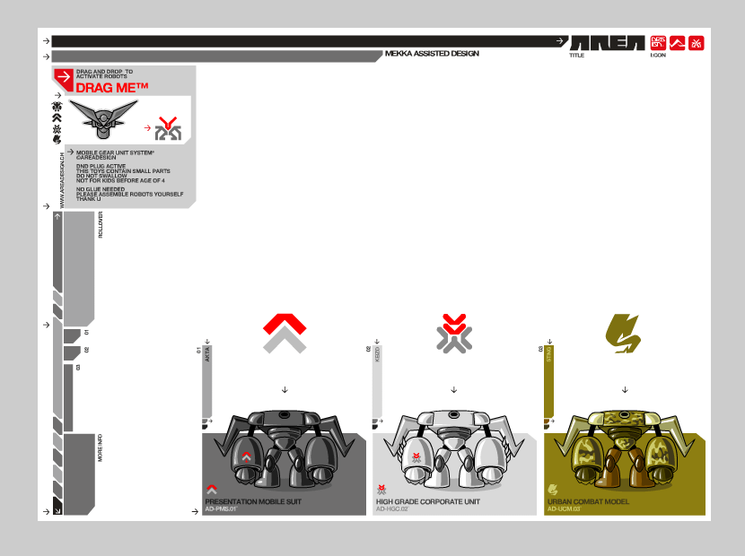 Areadesign flash website in 2003