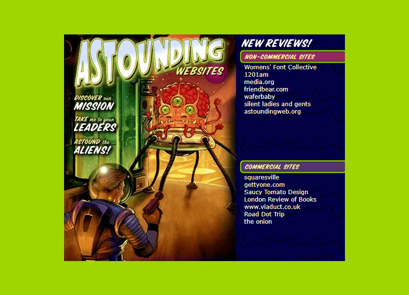 Astounding Websites in 2000